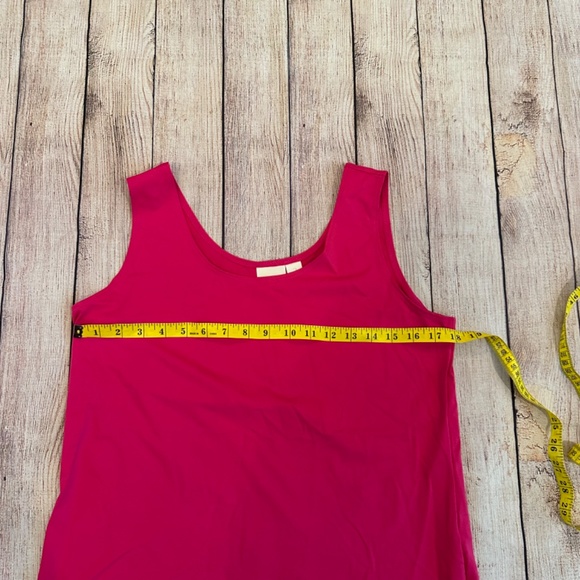 Chico's Tank Top / Shell size 2 (large) Nylon / Spandex Vibrant Pink - Picture 4 of 11